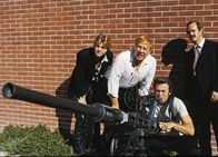 Die Letzten beißen die Hunde – Grobes Geschütz: Jeff Bridges als Lightfoot, George Kennedy als Red Leary, Clint Eastwood als Thunderbolt, Geoffrey Lewis als Eddie Goody