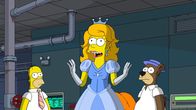 Die Simpsons – (v.l.n.r.) Homer; Disneyprinzessin-Homer; Homer Barbera