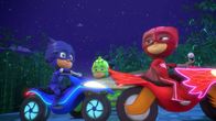 PJ Masks - Pyjamahelden – On the left: Catboy, In the middle: Gekko, On the right: Owlette