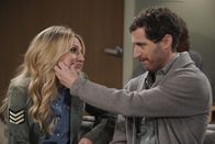 B Positive – Gina Dabrowski (Annaleigh Ashford, l.); Drew Dunbar (Thomas Middleditch, r.)