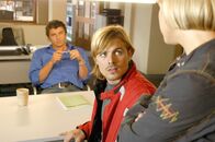 SOKO Kitzbühel – (v.li.) Hans Sigl (Andreas Blitz), Rhon Diels (Tim Angerer), Kristina Sprenger (Karin Kofler).