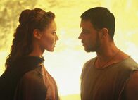 Gladiator – Gladiator Die Liebenden: Connie Nielsen als Lucilla, Russell Crowe als General Maximus Decimus Meridus Copyright: SRF/Dreamworks LLC & Universal Pictures