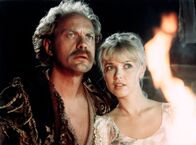 Das Zauberbuch – Der Landstreicher Griffig (Uwe Ochsenknecht) will der Prinzessin Blanka (Tina Ruland) bei der Suche nach dem gestohlenen Zauberbeutel helfen.