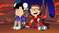American Dad! – L-R: Akiko, Steve