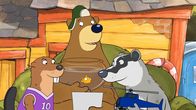Unser Sandmännchen – Die Freunde freuen sich über das gelungene Foto.