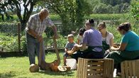 Landleben – Für die Kürbisernte helfen bei der Familie Handl alle zusammen.