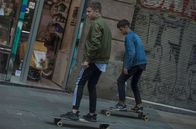 Alive and Kicking – L-R: Yeray (Marco Sanz) and Mickey L'Angelo (Álvaro Requena)