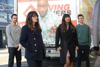 New Girl – L-R: Nick (Jake Johnson), Jess (Zooey Deschanel), Cece (Hannah Simone), Schmidt (Max Greenfield).