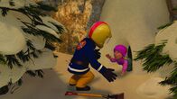 Feuerwehrmann Sam – Feuerwehrmann Sam kann die Kinder und Moose aus der Höhle retten.