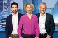 hessenschau – Moderatoren 2020 Daniel Johé (l.), Kristin Gesang und Andreas Hieke moderieren im Wechsel die "hessenschau".