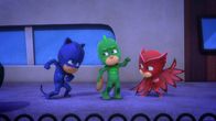 PJ Masks - Pyjamahelden – L-R: Eulette, Catboy und Gecko