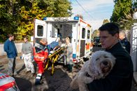 SOKO Stuttgart – Nachdem Kommissar Rico Sander (Benjamin Strecker, r.) seinen Therapeuten (Patrick Brunner, M.) niedergestochen vorgefunden hat, kann dieser noch in letzter Minute gerettet werden. Während die Kollegen, Jo Stoll (Peter Ketnath, l.) und Benedikt Förster (Florian Wünsche, 2.v.l.), Martina Seiffert (Astrid M. Fünderich, 3.v.r.), die Ermittlungen aufnehmen, erklärt Rico sich bereit, sich um Bonnie, die Therapiehündin des Opfers, zu kümmern.