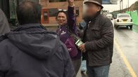 Grenzschutz Südamerika – Colombia - Individuals on street.