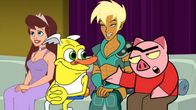 Drawn Together – v.li.: Princess Clara, Wooldoor Sockbat, Xandir, Spanky Ham