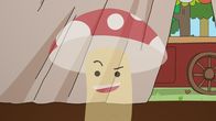 Super Happy Magic Forest – Tupfen wird von allen ignoriert. Erst später kapiert er, dass es daran liegt, dass er unsichtbar ist. Er war in Zausebarts verzaubertes Mehl gefallen.