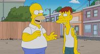 Die Simpsons – Homer (l.); Cletus (r.)