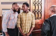 God Friended Me – Malik Yoba (Terrance), Brandon Micheal Hall (Miles Finer), Joe Morton (Arthur Finer).