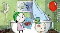Sarah & Duck – Duck hat Geburtstag, und Sarah möchte ihm einen Kuchen backen.