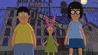Bob's Burgers – Louise (M.), Gene (l.) und Tina (r.) glauben, dass in einer alten Caffrey Taffy-Fabrik ein Schatz versteckt sein muss und machen sich auf, um die Fabrik zu erkunden ...