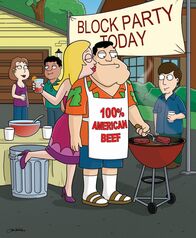 American Dad! – Francine (Mi.li.) zuliebe verspricht Stan (Mi.), sich während ihrer Nachbarschaftsparty einmal nicht daneben zubenehmen, doch sein guter Vorsatz hält nicht lange an...