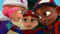 Spidey und seine Super-Freunde – L-R: Ghost-Spider, Spidey, Spin