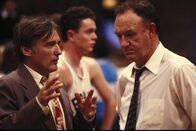 Hoosiers – L-R Shooter (Dennis Hopper) und Trainer Norman Dale (Gene Hackman)