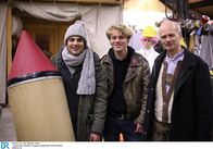 Checker Can – Checker Can (links) mit Pyrotechniker Ingo Hummig (rechts) und dessen Sohn Moritz