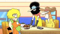 The Freak Brothers – (v.l.n.r.) Fat Freddy Freekowtski; Kitty; Phineas T. Phreakers; Freewheelin' Franklin Freek