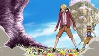 One Piece: Strong World – L-R: Sanji, Usopp