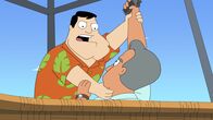 American Dad! – L-R: Stan, Goran the Mutilator