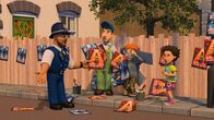 Feuerwehrmann Sam – Norman und Mike überbieten sich im Aufhängen von Plakaten für ihre Shows. Polizist Malcolm und Mandy versuchen zu schlichten.