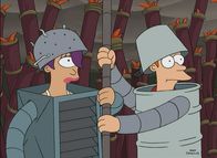 Futurama – Leela (l.); Fry (r.)