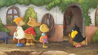 Der kleine Rabe Socke – Socke muss Wolle, Stulle und Fritzi seine Dummheit beichten. Ob sie ihm helfen?