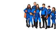 Die Thundermans – v.li.: Barbara "Barb" Thunderman (Rosa Blasi), Chloe Thunderman (Maya Le Clark), Hank Thunderman (Chris Tallman), Phoebe Thunderman (Kira Kosarin), Max Thunderman (Jack Griffo), Billy Thunderman (Diego Velazquez), Nora Thunderman (Addison Riecke)
