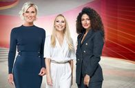 Brisant – Moderatorinnen Kamilla Senjo, Susanne Klehn und Marwa Eldessouky im ARD BRISANT Studio (v.l.)