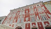 Reisezeit - Österreich – Stadtfassade in Leoben.
