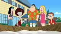 American Dad! – L-R: Hayley, Roger, Klaus, Stan, Francine, Steve