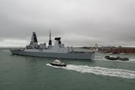 Warship – British Royal Navy destroyer HMS Diamond (D34).