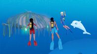 Zoom - Der weiße Delfin – Timeti, Auru, Yann und Zoom haben unter Wasser ein merkwürdiges Ding entdeckt. Ein Phantom unter Wasser?