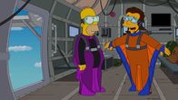 Die Simpsons – Wollen ihre Träume aus Kindheitstagen verwirklichen: Homer (l.) und sein spanischer Brieffreund Eduardo (r.) ...