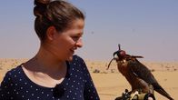 Verrückt nach Meer – Hotelpraktikantin Laura, Patisserie-Praktikantin Agnes und Lagerpraktikant Steven haben noch Zeit für einen gemeinsamen Ausflug. Sie haben eine Tour in die Wüste geplant. Keiner von ihnen war bisher in einer Wüste, dementsprechend begeistert sind sie. Eine Autostunde von Dubai entfernt ist das der erste Nationalpark der Vereinigten Arabischen Emirate, der sich für den Schutz der Flora und Fauna einsetzt. Sie dürfen Zeugen der alten Kunst der Falkenjagd werden. Die Jagd mit abgerichteten Falken hat eine lange Tradition. Ursprünglich zum Nahrungserwerb abgerichtet, sind Falken heute die gefiederten Freunde der Scheichs, und mehr als ein Statussymbol. Sie sind Familienmitglieder, die verhätschelt werden und mit Haus wohnen dürfen.