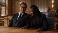 Bull – Pictured L-R: Dr. Jason Bull (Michael Weatherly) and Sadie Washington (Krys Marshall)