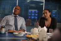 Bull – Pictured L-R: Chunk Palmer (Chris Jackson) and Danny James (Jaime Lee Kirchner)