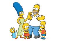 Die Simpsons – (21. Staffel) - Die Simpsons sind eine nicht alltägliche Familie: (v.l.n.r.) Maggie, Marge, Lisa, Homer und Bart ...