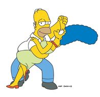Die Simpsons – (18. Staffel) - Ein Tänzchen in Ehren, kann niemand verwehren: Homer (l.) und Marge Simpson (r.) ...