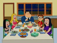 American Dad! – L-R: Hayley, Francine, Stan, Steve, Debbie