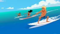 Zoom - Der weiße Delfin – Auru, Timeti und Yann wollen als Team an einem Surf-Wettkampf teilnehmen und trainieren hart dafür.
