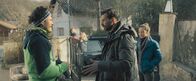 Waren einmal Revoluzzer – Manuel Rubey (Jakob), Marcel Mohab (Volker), Aenne Schwarz (Tina).