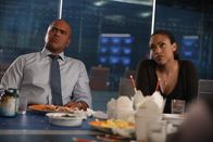 Bull – Pictured L-R: Chunk Palmer (Chris Jackson) and Danny James (Jaime Lee Kirchner)