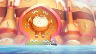 Droners – Die Tikis vor dem Tor zur Candyland-Insel, auf der alles aus Süßigkeiten besteht.